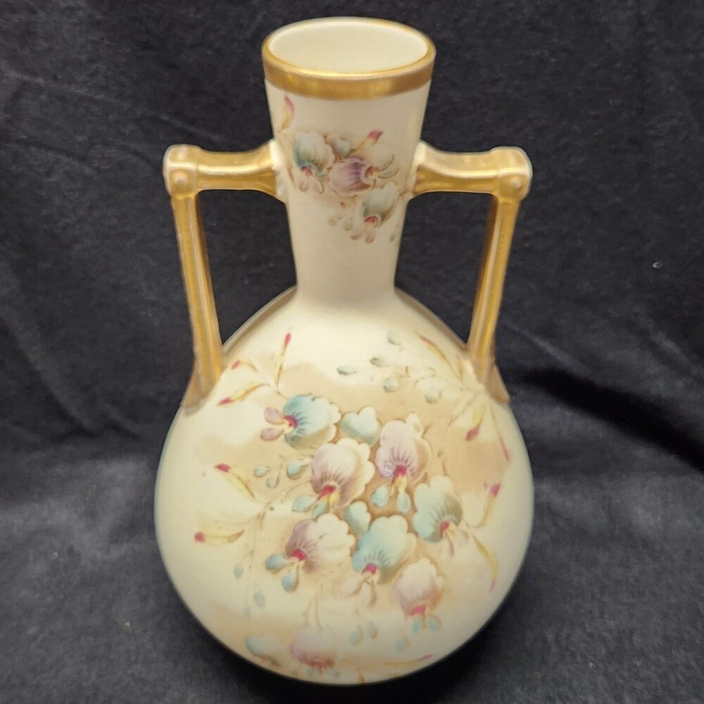 Vintage Floral Royal Eaton English SF & C Vase Country Cottage